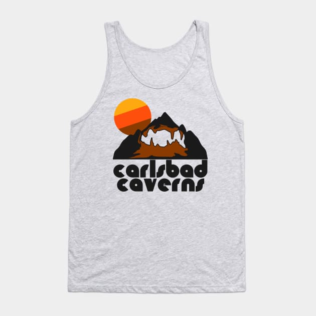 Retro Carlsbad Caverns ))(( Tourist Souvenir National Park Design Tank Top by darklordpug